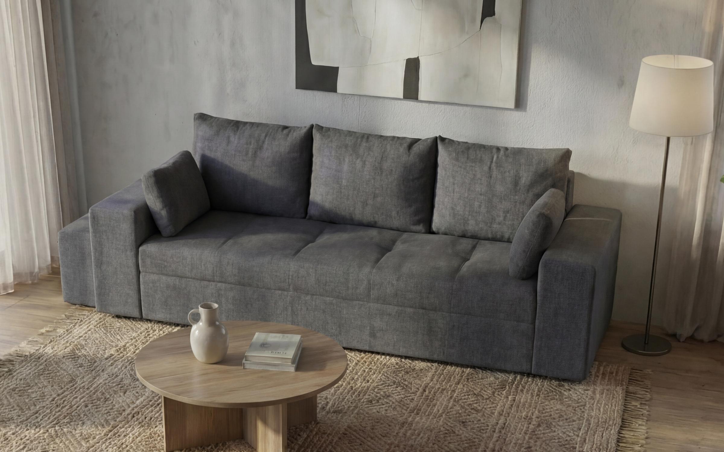 Canapea + taburet Maron, gri  4